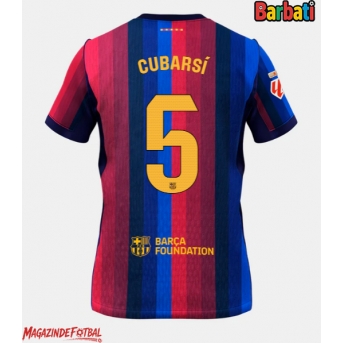 Barcelona Pau Cubarsi #5 Tricou Fotbal Replică 2026-27 Barbati Acasa